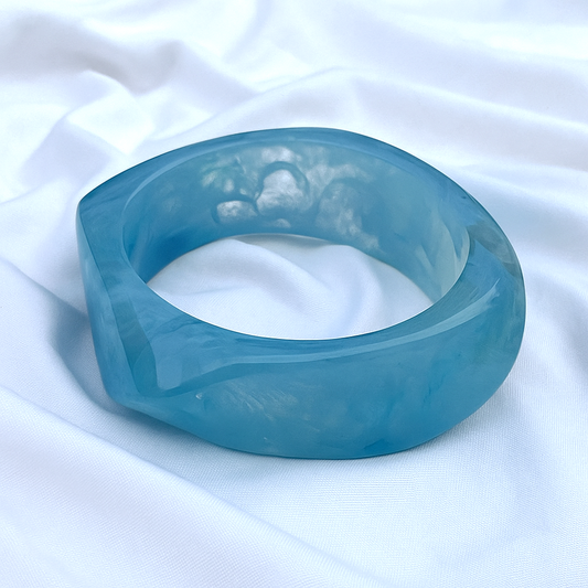 Azure Dream Marbled Bangle for Women and Girls