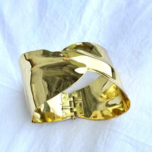 Golden Statement Cuff Bracelet