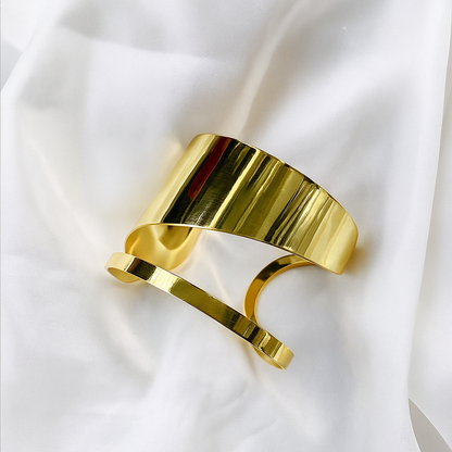 Anti-Tarnish Gold Plated Cuff Bracelet for Girls