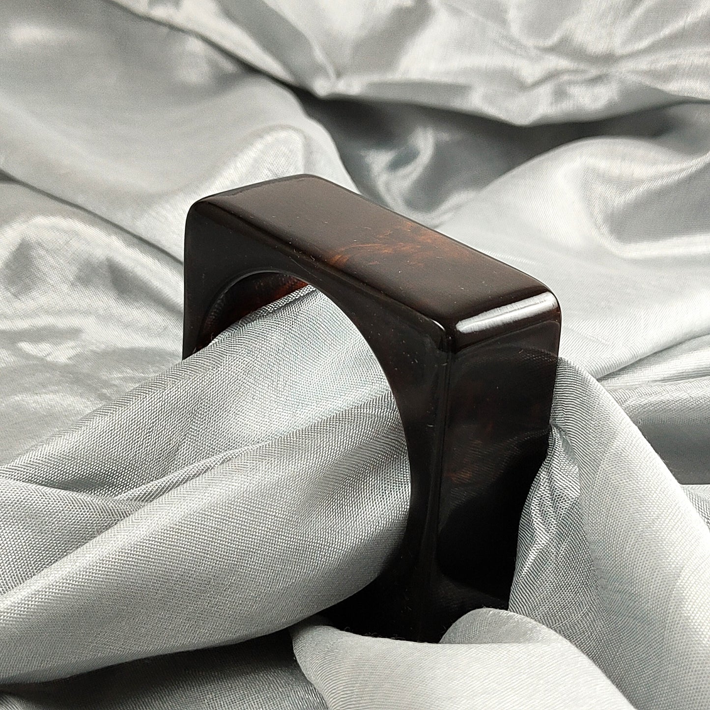 Women’s Chunky Square Resin Bangle – Handmade Bangle | Trendy Statement Jewellery for Casual & Party | Lightweight Fashion Accessory for Girls & Women