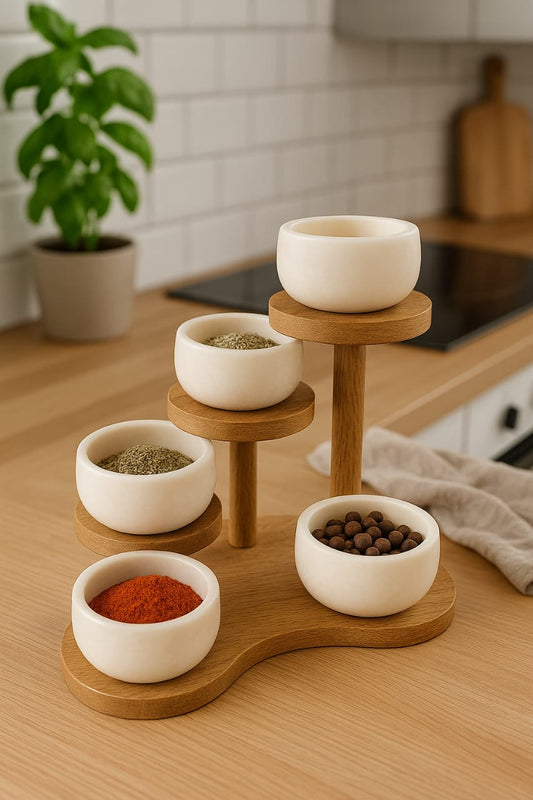 Dips bowls with stand