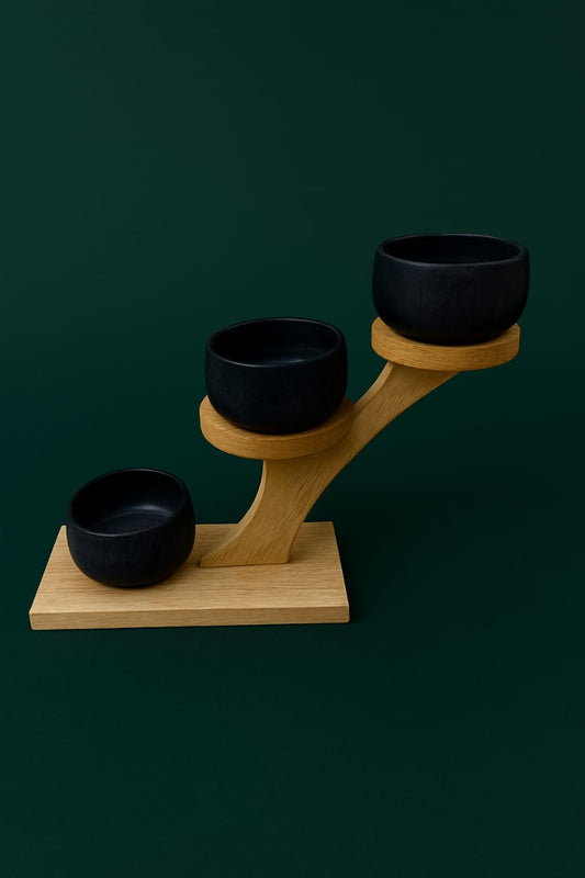 Dips bowls with stand