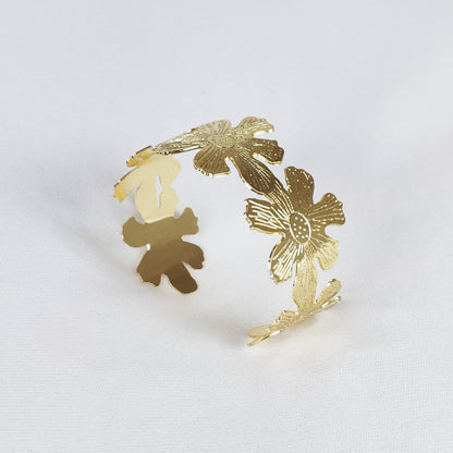 Blossom Gleam Cuff Bracelet for Women and Girls